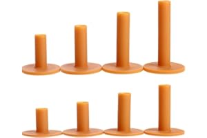 GERUI 8 piezas de Golf Tees de goma para Driving Range Mats de goma de invierno de goma suave para interiores y exteriores, diferentes tamaños 35 mm/42 mm/54 mm/60 mm/65 mm/70 mm/75 mm/80 mm