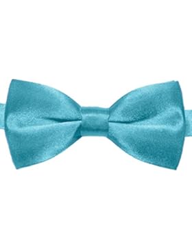 KINDERFLIEGE TÜRKIS SATIN SEIDEN-OPTIK☆mit DOPPELFLÜGEL☆BLAUE KINDER FLIEGE SCHLEIFE zum ANZUG SMOKING☆JUNGENFLIEGE...