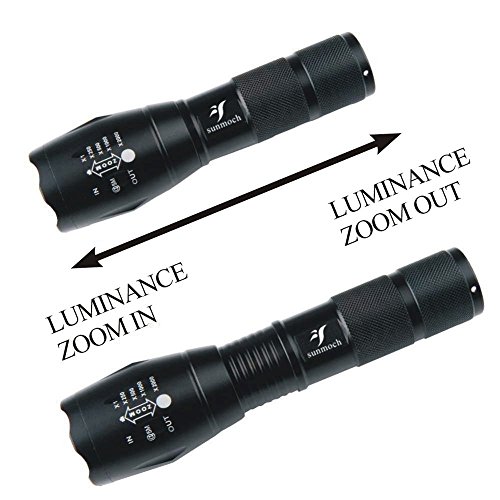 Sunmoch T6 LED 800 Lumen Fahrradlampe Set mit USB Fahrrad Rücklicht,Schwarz - 2