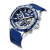 LLLS Men es Analogue Quartz Watch Sports Casual Fashion Waterproof mit Silikon Strap Chronograph Kalender
