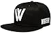 Produktbild Whatever® - Snapback bestickt mit Schriftzug | schwarz & weiß| Baseball Cap | Größenverstellbar | Cap Hut Mütze Cappy Basecap - black & white