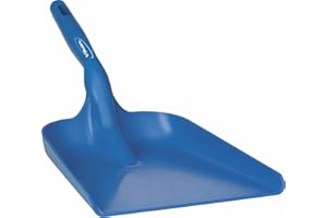 Vikan - Hygiène - Pelle à Main - Plate - Polypropylène - Bleu