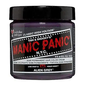 Manic Panic Cream Formula Semi Permanent Hair Color Alien Grey 4 oz