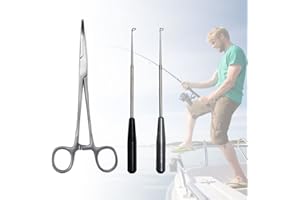 Pilikoll 2 Stück Angelhaken Entferner mit 18cm Fishing Haken, Haken Entferner Angeln mit Magnete Tragbarer Angelhaken Entferner Stabiler Hakenlöser Angeln für Angeln Fischen Fischer Angelzubehör