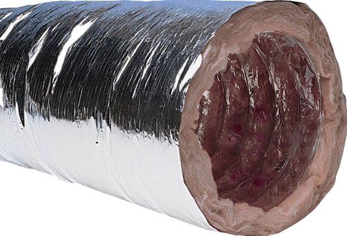 Speedi-Products FD-12R8 08 8-Inch Diameter by 12-Feet Length R8 Insulated Flexible Duct with Metalized Jacket