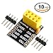 Produktbild WINGONEER 10Pcs Serieller Brotschneidebrett-Adapter zum WiFi Transceiver-Modul Breakout UART für ESP-01 Esp8266 ESP-01S