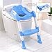 Babyhugs - Baby Toddler Potty Training Toilet Ladder Seat Steps Assistant Potty For Toddler Child Toilet Trainer (Pink)