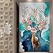 Produktbild BIZHIGE 3D Tapeten Elk Tier Wandbilder Wallpaper Für Wohnzimmer Schlafzimmer Home Wall Decor Gedruckt Malerei Foto Wand Papier Canvas-380 × 240 cm