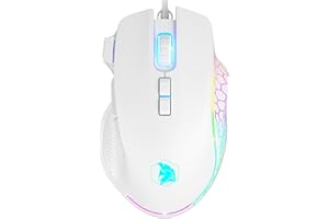 ‎EMPIRE GAMING EMPIRE GAMING - 2025 Nowość - W905 Przewodowa Mysz Gamingowa - 12800 DPI 1000Hz - RGB - PS4, PS5, XboxOne/Series, PC i Mac - Oprogramowanie w Zestawie - 8 Programowalnych Przyciski (Biały)