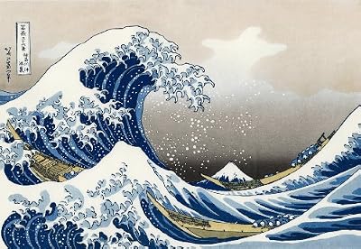 Piatnik - 5698 - Puzzle - Hokusai - la Grande Vague de Kanagawa - 1000 Pièces