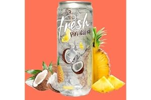 HEART FOR CARDS Packung - Fresh Drink 0.33ml - durchsichtige Dose + Heartforcards® Versandschutz (Pinacolada, 24 Dosen)