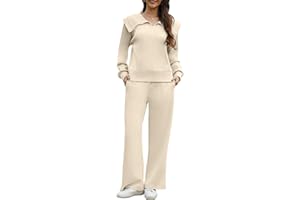 Yutdeng Conjunto Chandal Mujer Completo Conjunto Deportivo Mujer Conjuntos 2 Piezas Chándal Sudadera Manga Larga Cremallera Pantalones Recto Loungewear Set Ropa de Casa Cálido Traje Deporte Tracksuit