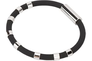 SONEW Pulsera Antiestática, Muñequeras Antiestáticas, Pulseras de Silicona Ajustables, Elimina la Estática del Cuerpo, Elimina la Electricidad Estática en la Puerta del Automóvil Y la Ropa,(Negro)