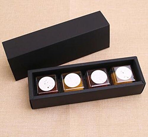 Bake packaging DIY West point kraft paper Cookies cookie macarons box Drawer 50 grams moon cake Cranberry box (Black large drawer)