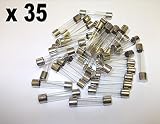 Fusibles de vidrio mixto 2a 5a 10a 15a 25a 35a 50amp Classic Car Quick Blow Coches camiones furgonetas