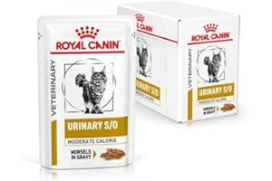 Royal Canin Veterinary Diet Feline Urinary S/O Moderate Calorie Gravy Pouches 48 x 85g