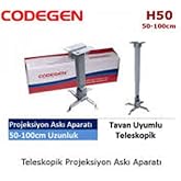 Codegen H50 Projeksiyon askı aparatı, Krem, 50-100 cm