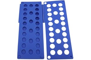 SEAFRONT Planche à Plier Rapide pour Vêtements D'Enfants, Pantalons, Serviettes, T-Shirts, Outil de Blanchisserie pour le Rangement à Domicile, Plastique Noir pour Enfants (BLUE)