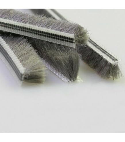 Stormguard Paraspifferi Autoadesivo A Spazzola 5m – Grigio, 4 Rotoli, Sigilla Fessure 1,5-3 Mm Per Porte E Finestre
