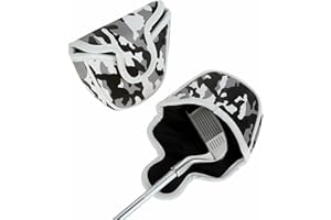 NganSuRong Golf Mallet Putter Cover Magnetic Headcover PU Leather Camouflage Head Protector Bag For Golf Club TaylorMade Scotty Cameron Odyssey Ping Callaway