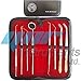YNR® Pro Dental Hygiene Scalers and Mirror Kit Set 8 Pieces Dental Set - Tartar Calculus Plaque Remover Tooth Scraper- Dental Mirror & Scaler