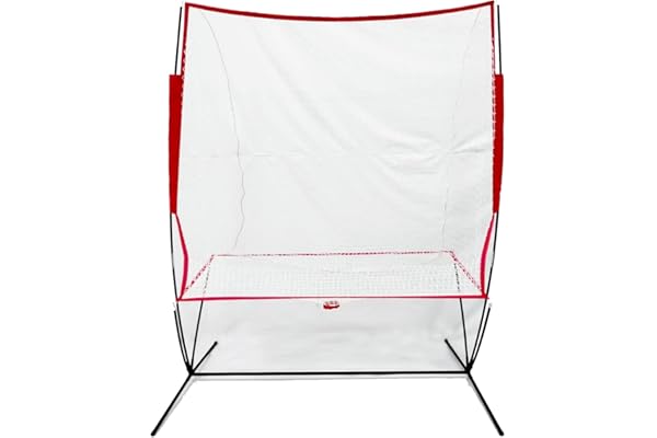 Un Filet adapté aux Machines de Tennis/Lanceur de Tennis,adapté au Baseball&Softball&Cricket,Portable et Facile à démonter,adapté à la Pratique en intérieur et en extérieur