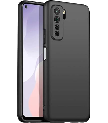 ONEFLOW Silikon-Hülle Für Huawei P40 Lite – Weiche Schutzhülle Mit Kamera- & Displayschutz, Schwarz, Qi-Ladefähig