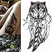 Produktbild tzxdbh 3pcs Sommer-Art-Hundeaufkleber Wolf Tattoo Tiger Chest Frauen-Körper-Kunst-Malerei wasserdicht temporäre Tätowierung Männer Arm Tatto Tiere Katze 3pcs 8
