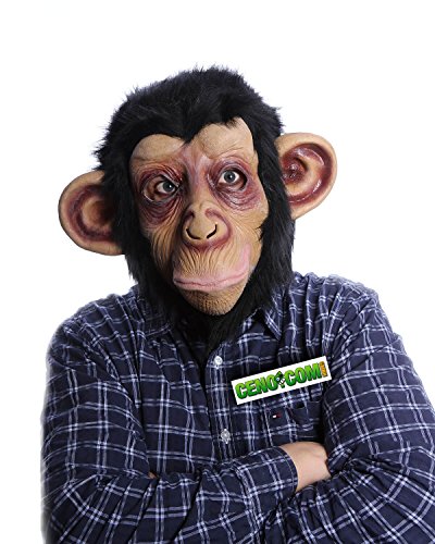 Máscara de Mono Disfraces Completa Máscara realista Animal Cara Chimpancé