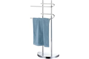 Wink design ,Columbus, Portasciugamani da Bagno da terra, Cromato, Argento