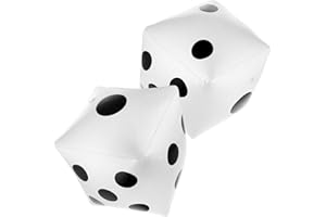 Prasacco 2 dadi gonfiabili, cubetti giganti, cubetti gonfiabili, per piscine, giochi di prato, giochi da pavimento