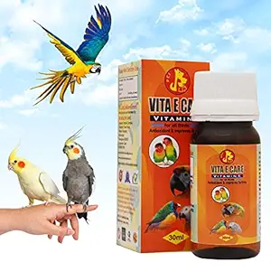 Pet Care International (PCI) Vita E Care || Essential Vitamin Feed || Healthy Bird Healthcare || 30ml