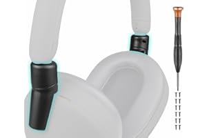 SOULWIT Charnière Cassée Pièce pour Sony WH-1000XM5 (WH1000XM5), Connecteurs de Jonction Renforcés pour XM5 Bandeau Couvercle Latéral Coulissant Pliable à Réparer et Prévenir Les Cassures