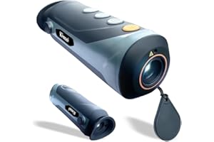 KINSEI Thermal Imaging Monocular Thermal Imaging Camera, Thermal Imaging Monocular Night Vision Telescope, 15 mm Focal Length 256 x 192 (50 Hz) Effective Pixels, Thermal Imaging Glasses, Optical Spotting