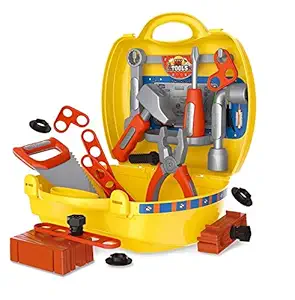 PRANAY Toy 3 in 1 Junior Builder Tools Suitcas | Pretend Play Set for Girls Boys (Tool Kit) (Tool Kit)