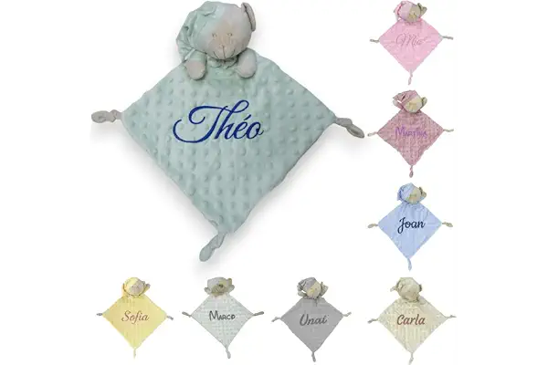 Variouss Dou Dou Personalizado para Bebé, Muñeco Dou Dou Atrapasueños, Regalo bebé con Nombre Bordado