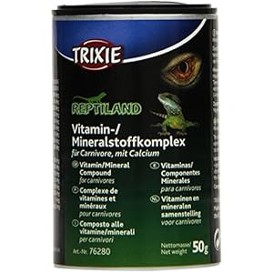 TRIXIE Vitamin/Mineralstoffkomplex für carnivore Reptilien, 50 g, 3er Pack (3 x 50 g)