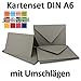 Produktbild Faltkarten SET mit Umschlägen DIN A6 / C6 in Graphit / Dunkelgrau | 30 SETS| Doppel-Karten & Briefumschläge aus Premium-Papier, 14,8 x 10,5 cm | bedruckbare Postkarten | ideal für Weihnachten, Grußkarten und Einladungen | Serie FarbenFroh aus dem Hause GUSTAV NEUSER