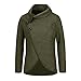 Produktbild BaZhaHei Damen Asymmetrisch Cardigan Gestrickt Einfarbig Strickjacken Lose Strickmantel Tunika Kimono Rollkragen Gefüttert Zopfmuster Outwear Tops Bluse Langarm Unregelmäßig Sweatshirt