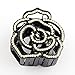 QueenMee Black Flower Hair Clip Black Hair Flower Rhinestone Hair Claw Rhinestone Hair Clip Diamante Hair Clip Diamante Hair Claw Clip Crystal Hair Clip Crystal Hair Claw Black Crystal Hair Clip Medium Hair Claw Clamp Hair Jaw Hair Clamp