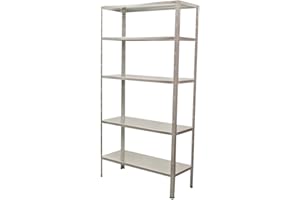 Ironside 140020 Étagère métallique 200 x 100 cm avec 5 tablettes pouvant soutenir 120 kg chacune (Import Allemagne)