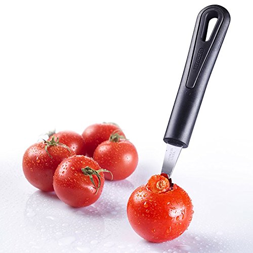 Westmark 28202270 Aushöhllöffel/Tomatenstrunkentferner Gentle, PP/Edelstahl, schwarz / silber, 16,6 x 2,7 x 2 cm - 2
