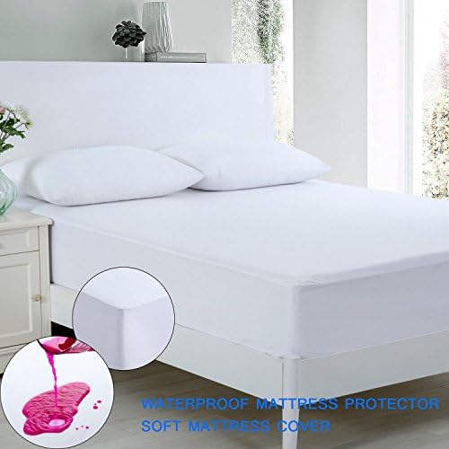 100% Waterproof Mattress Protector Cover Anti Bug Mite Extra Deep Fitted Bed Sheet Double Bed
