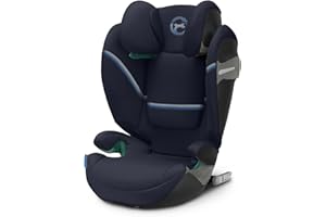 CYBEX Gold Seggiolino Solution S2 i-Fix, Per auto con e senza ISOFIX, 100 - 150 cm, Da circa 3 a 12 anni (15 - 50 kg), Navy Blue