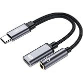 VegGieg Type-C to 3.5mm Kulaklık ve Type-C Şarj D&ouml;n&uuml;şt&uuml;r&uuml;c&uuml; Adapt&ouml;r