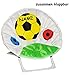 Fußball - stabiler + leichter - Liegestuhl / Campingstuhl / Klappstuhl - incl. Name - aus Metall mit Stoff bezogen - für circa 1 - 5 Jahre - Faltsessel - faltbar zusammenklappbar - Stuhl für Kinder Kind - Jungen Reise / Garten / Zimmer - Kinderklappstuhl - Fussballer - Faltstuhl - Kinderstuhl / Sessel
