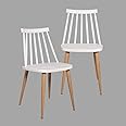 My Art Design - Set of 2 Iconic, Modern, Designer Chair for Home, Cafe, Hotel & Office (White)
