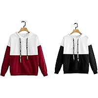 DAGCROS Stylish Cotton Hooded Combo T-Shirts for Men & Boys, Pack of 2