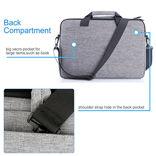ProCase Laptop-Umhängetasche für Laptop Ultrabook Macbook Pro Chromebook, Notebook Messenger Tasche Tote mit Griff und Gurt - 7