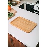 Deconox Bambu L&uuml;x Dikd&ouml;rtgen B&uuml;y&uuml;k Servis-Sunum Tabağı 30x20x1,8cm